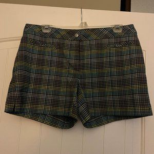Slazenger Grey Plaid Golf Shorts Size 8